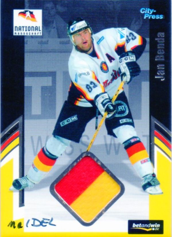 DEL 2005/06 CityPress jersey card DEB - No TR01 - Jan Benda