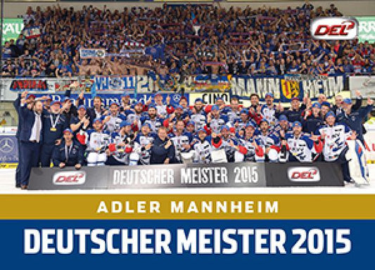 DEL 2015-16 Citypress Premium Meisterkarte - No MK 01 - Adler Mannheim