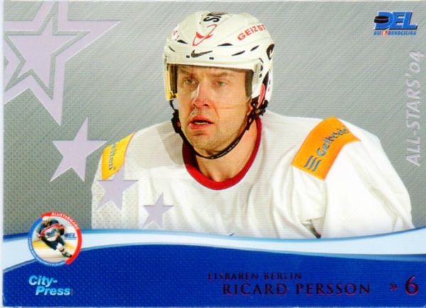 DEL 2004 / 05 CityPress DEL All-Stars - No AS04 - Ricard Persson