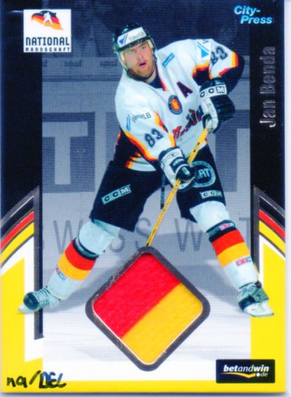 DEL 2005/06 CityPress jersey card DEB - No TR01 - Jan Benda