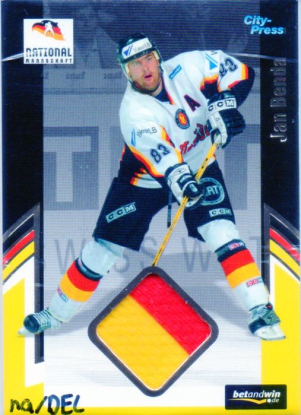 DEL 2005/06 CityPress jersey card DEB - No TR01 - Jan Benda