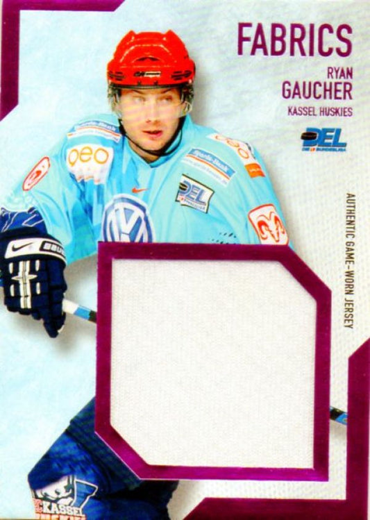 DEL 2008/09 CityPress jersey card Fabrics - No BL09 - Ryan Gaucher