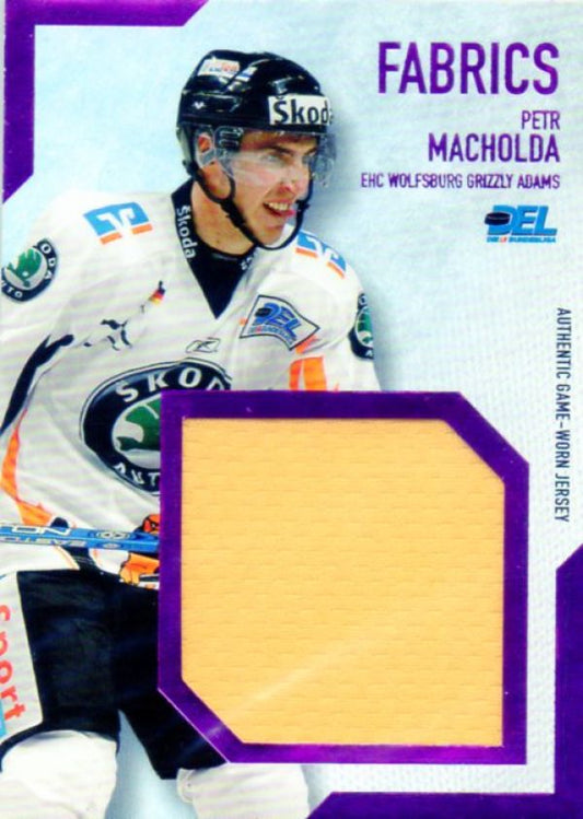 DEL 2008/09 CityPress jersey card Fabrics - No BL14 - Petr Macholda