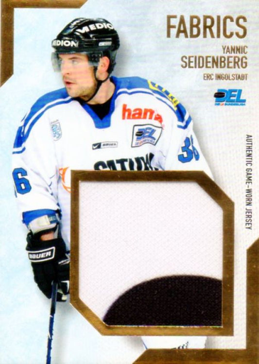 DEL 2008/09 CityPress jersey card Fabrics Gold - No BL07 - Yannic Seidenberg