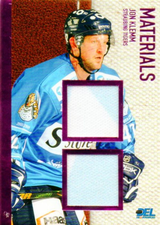 DEL 2008/09 CityPress Jersey Card Materials - No MA09 - Jon Klemm