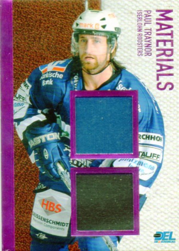 DEL 2008/09 CityPress Jersey Card Materials - No MA13 - Paul Traynor