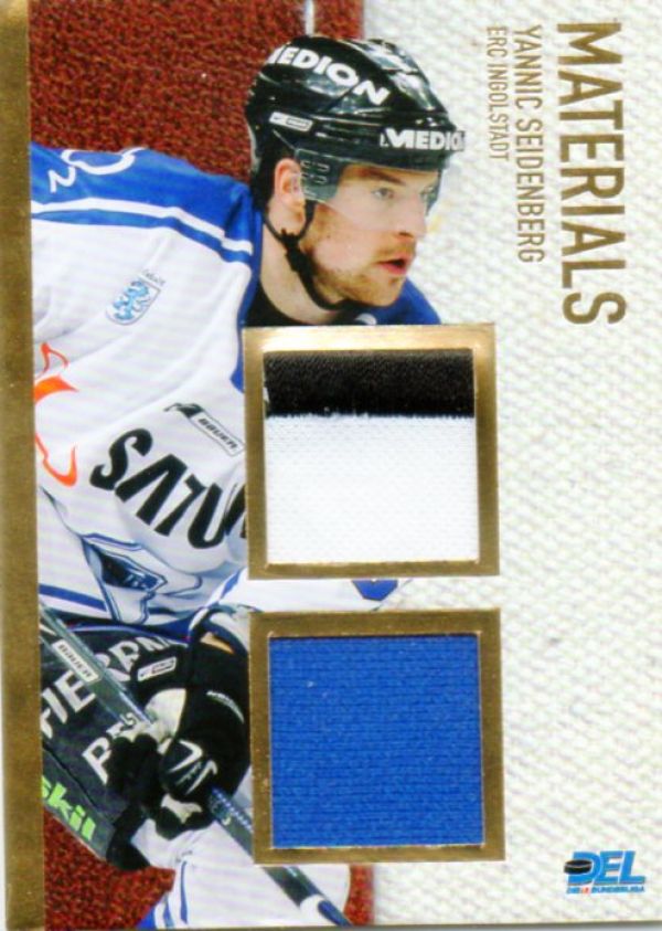 DEL 2008 / 09 CityPress Trikotkarte Materials Gold - No MA02 - Yannic Seidenberg