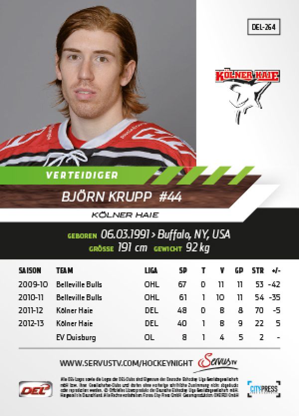 DEL 2013-14 CityPress - No 264 - Björn Krupp