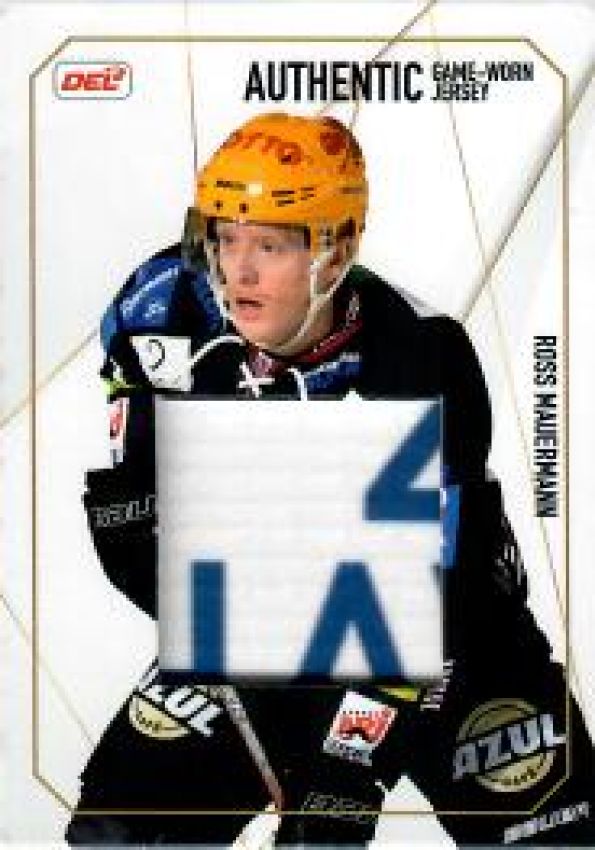 DEL 2019-20 CityPress DEL Jersey Card - No JC03 - Ross Mauermann