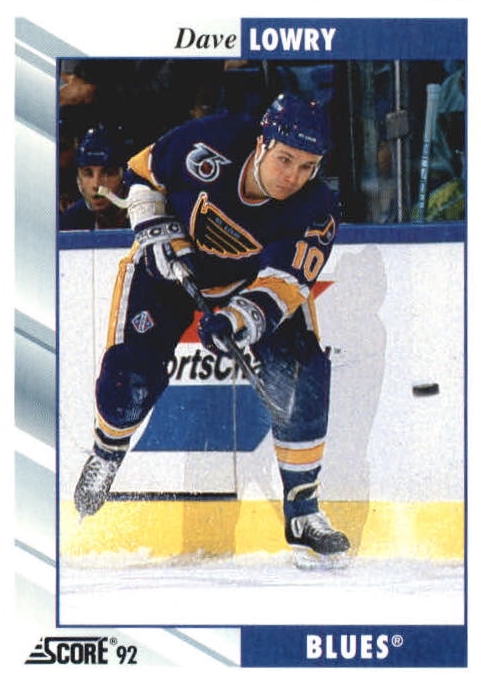 NHL 1992 / 93 Score - No 109 - Dave Lowry