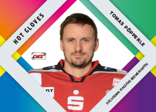 DEL 2017-18 CityPress Hot Gloves - No HG03 - Tomas Pöpperle