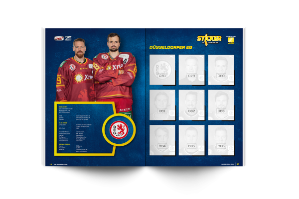 DEL 2018-19 Citypress sticker album with 2 sticker packs