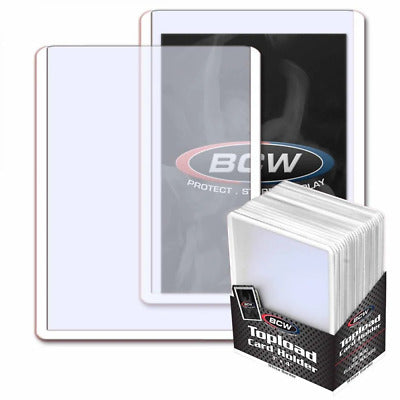 Top Loader single card sleeve - white border