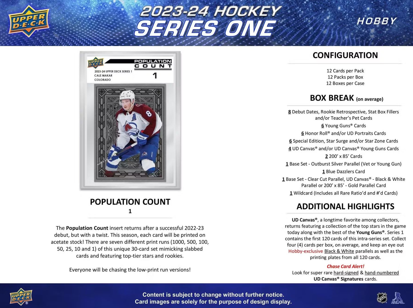 NHL 2023-24 Upper Deck Serie 1 - Box