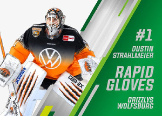 DEL 2020-21 CityPress Rapid Gloves - No RG14 - Dustin Strahlmeier