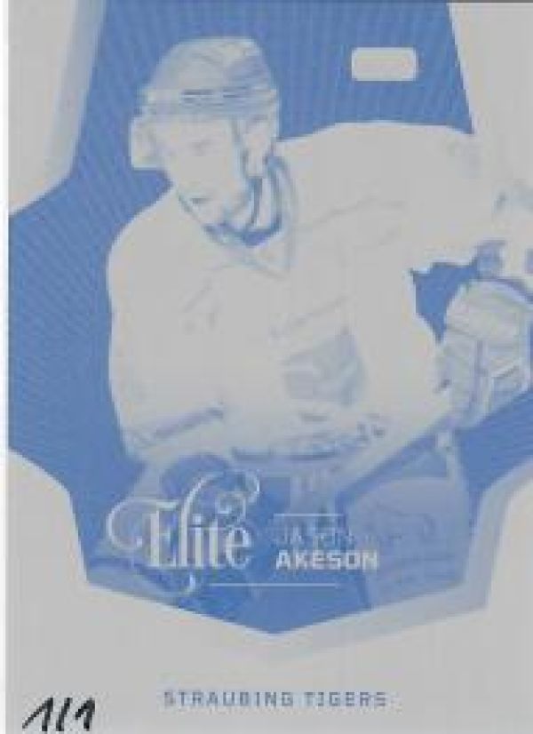 DEL 2021-22 CityPress Elite Press Plate - No EL14 - Jason Akeson