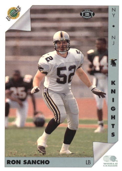 NFL 1992 Ultimate WLAF - No 111 - Ron Sancho