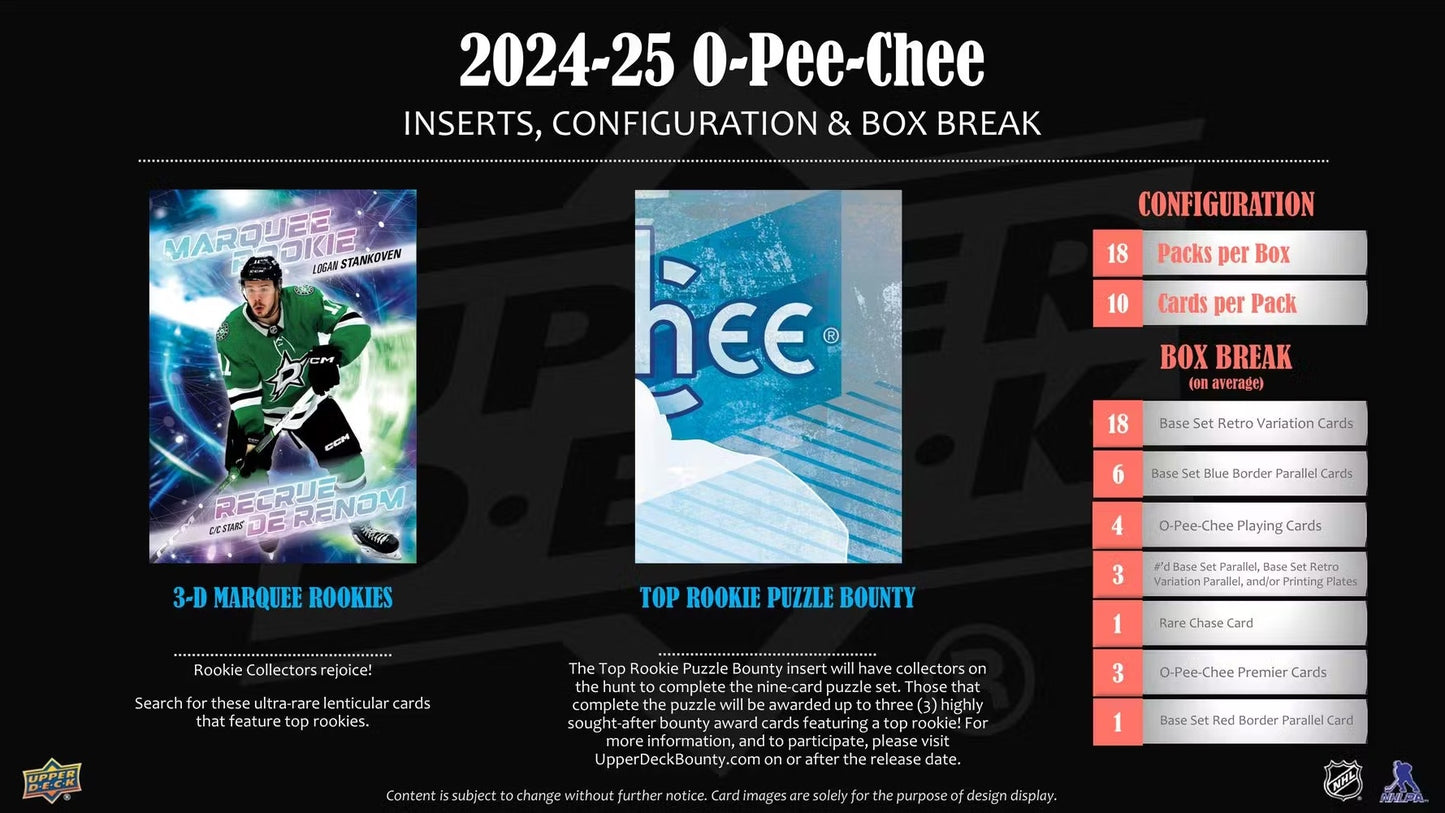 NHL 2024-25 O-Pee-Chee Hobby - Box