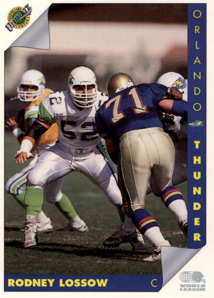 NFL 1992 Ultimate WLAF - No 118 - Robert Lossow