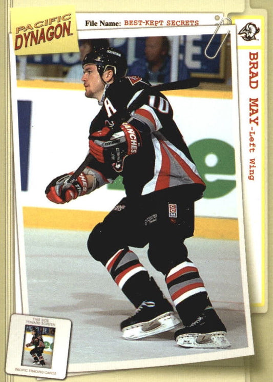 NHL 1997 / 98 Pacific Dynagon Best Kept Secrets - No 11 - Brad May