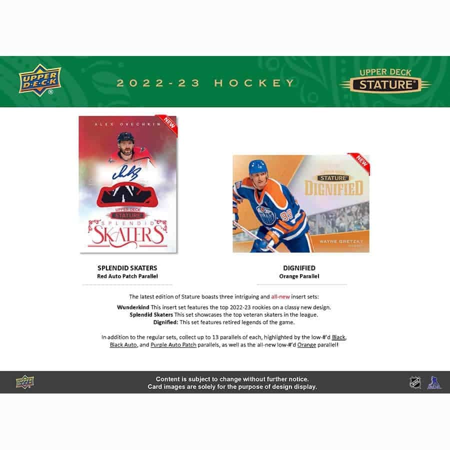 NHL 2022-23 Upper Deck Stature Hobby - Box