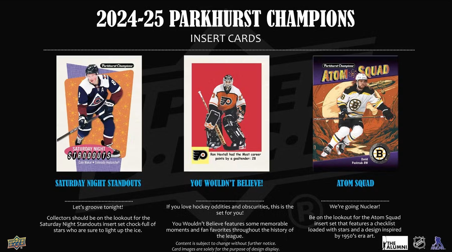NHL 2024-25 Parkhurst Champions Hobby Box