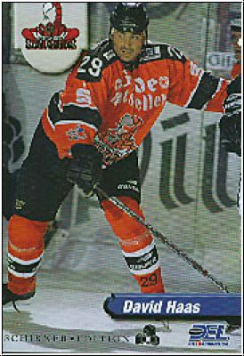 DEL 1998-99 No 186 - David Haas - silver card