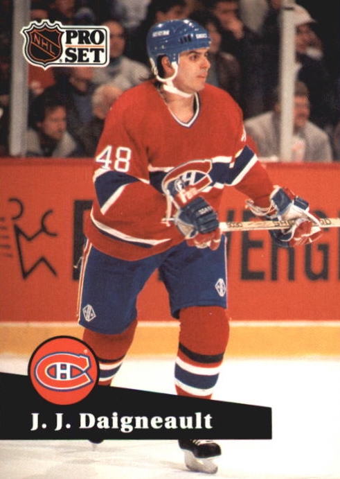 NHL 1991-92 ProSet French - No 124 - Jean-Jacques Daigneault