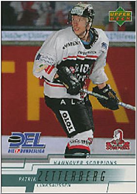 DEL 2000 / 01 Upper Deck - No 101 - Patrik Zetterberg