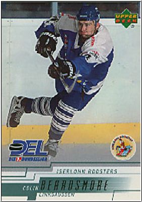 DEL 2000 / 01 Upper Deck - No 102 - Colin Beardsmore