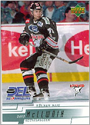 DEL 2000/01 Upper Deck - No 140 - Dave McLlwain