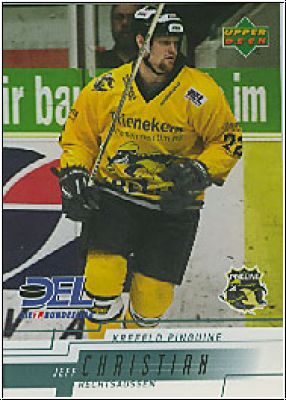 DEL 2000/01 Upper Deck - No 153 - Jeff Christian