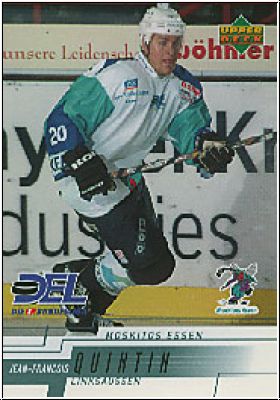 DEL 2000 / 01 Upper Deck - No 163 - Jean-Francois Quintin