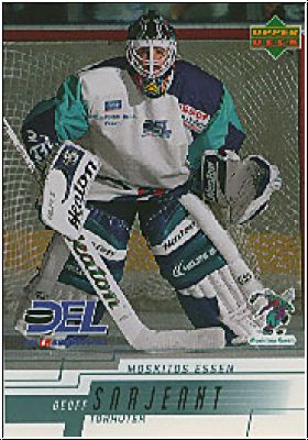 DEL 2000/01 Upper Deck - No 166 - Geoff Sarjeant