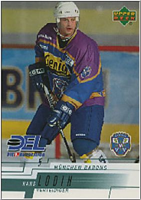 DEL 2000/01 Upper Deck - No 171 - Hans Lodin