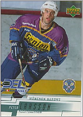 DEL 2000/01 Upper Deck - No 179 - Peter Larsson