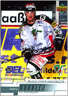 DEL 2000/01 Upper Deck - No 207 - Andrej Kovalev