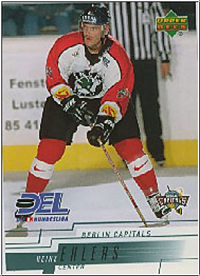 DEL 2000/01 Upper Deck - No 38 - Heinz Ehlers