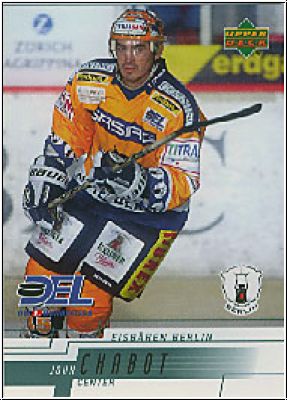 DEL 2000/01 Upper Deck - No 65 - John Chabot