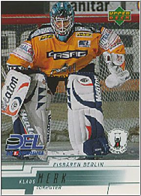 DEL 2000 / 01 Upper Deck - No 69 - Klaus Merk