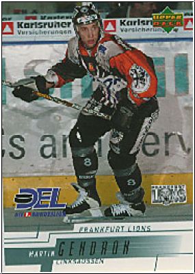 DEL 2000 / 01 Upper Deck - No 85 - Martin Gendron