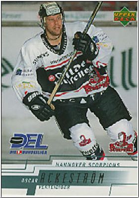 DEL 2000/01 Upper Deck - No 89 - Oscar Ackeström