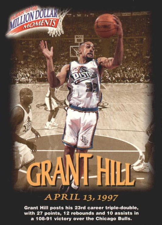 NBA 1997-98 Fleer Million Dollar Moments - No 12 - Grant Hill