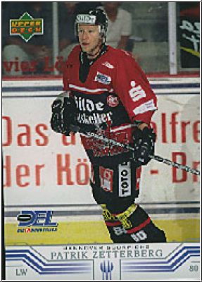 DEL 2001 / 02 Upper Deck - No 105 - Patrik Zetterberg