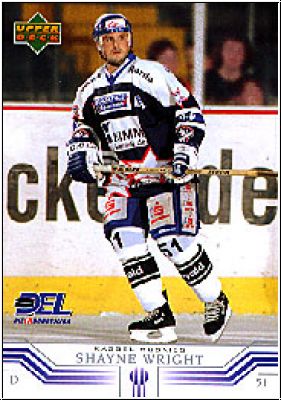 DEL 2001/02 Upper Deck - No 134 - Shayne Wright