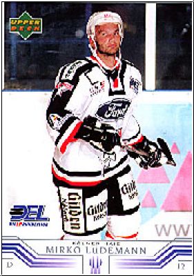 DEL 2001/02 Upper Deck - No 140 - Mirko Lüdemann