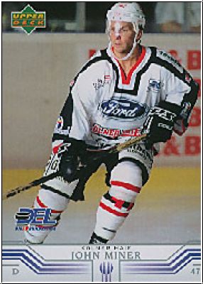 DEL 2001/02 Upper Deck - No 144 - John Miner