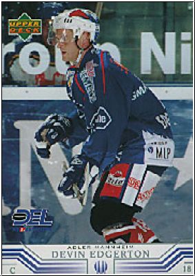 DEL 2001 / 02 Upper Deck - No 168 - Devin Edgerton