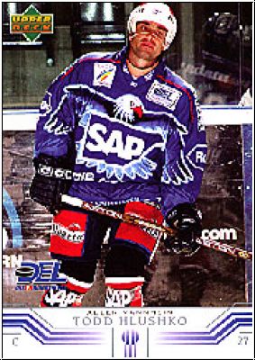 DEL 2001 / 02 Upper Deck - No 169 - Todd Hlushko