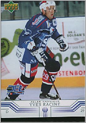 DEL 2001 / 02 Upper Deck - No 173 - Yves Racine